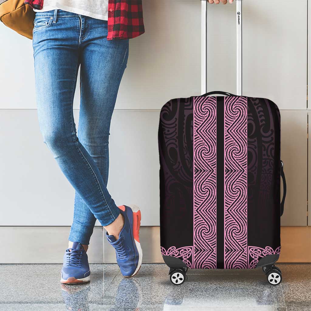 New Zealand Maori Kowhaiwhai Luggage Cover Mawhero Maui and Mangopare