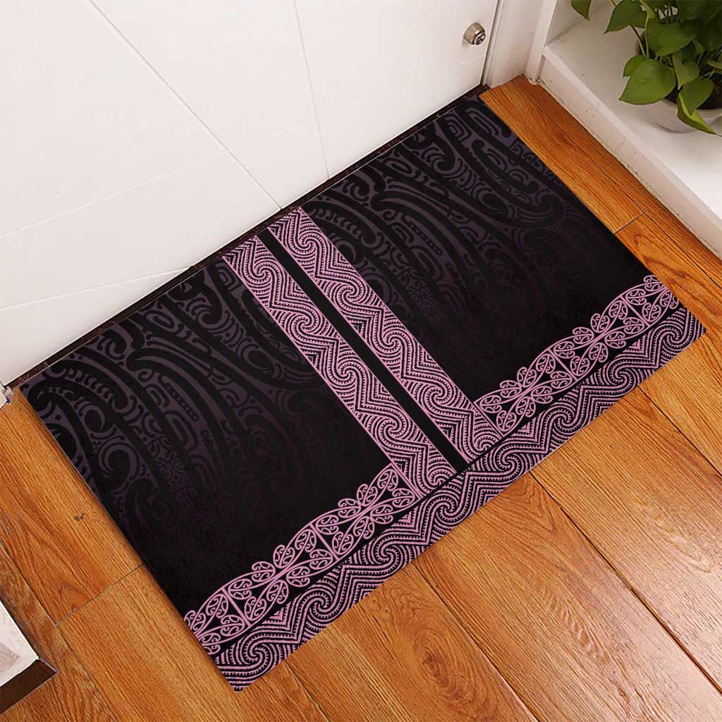 New Zealand Maori Kowhaiwhai Rubber Doormat Mawhero Maui and Mangopare LT9 - Polynesian Pride