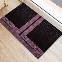 New Zealand Maori Kowhaiwhai Rubber Doormat Mawhero Maui and Mangopare LT9 - Polynesian Pride