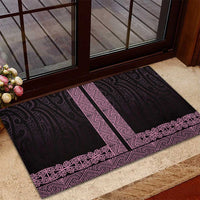 New Zealand Maori Kowhaiwhai Rubber Doormat Mawhero Maui and Mangopare LT9 - Polynesian Pride