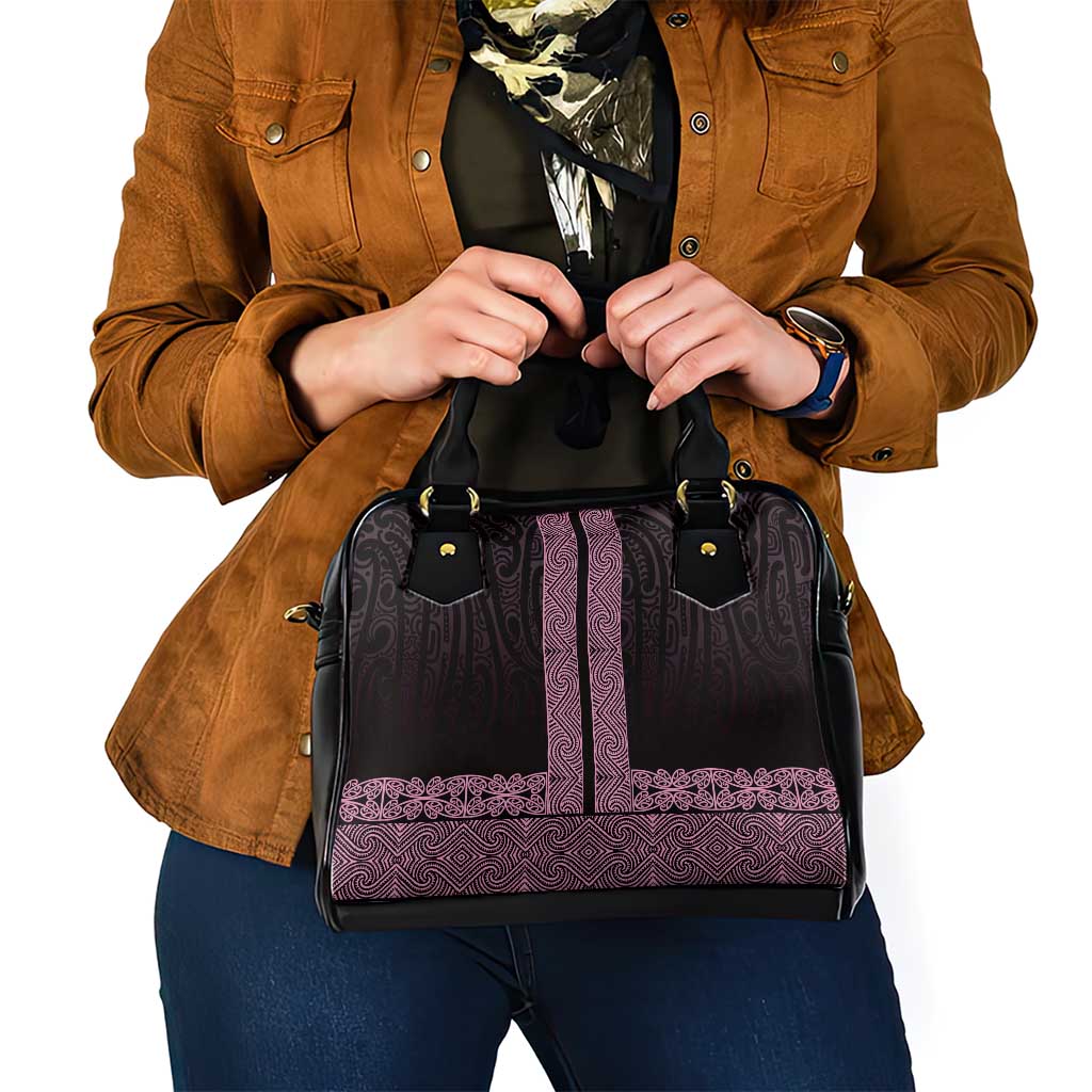 New Zealand Maori Kowhaiwhai Shoulder Handbag Mawhero Maui and Mangopare LT9 - Polynesian Pride