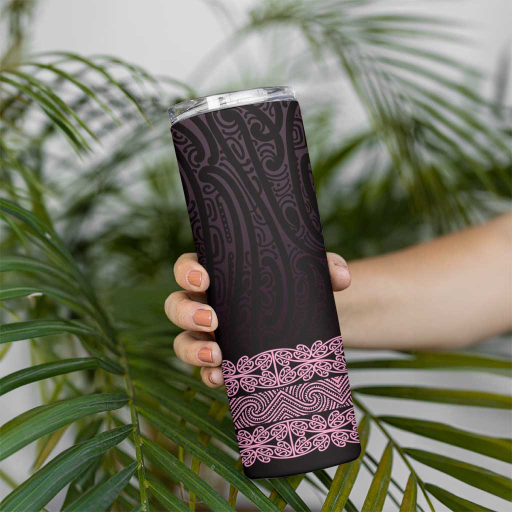 New Zealand Maori Kowhaiwhai Skinny Tumbler Mawhero Maui and Mangopare LT9 - Polynesian Pride
