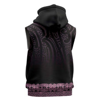 New Zealand Maori Kowhaiwhai Sleeveless Hoodie Mawhero Maui and Mangopare LT9 - Polynesian Pride