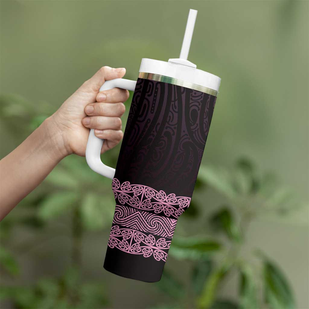 New Zealand Maori Kowhaiwhai Tumbler With Handle Mawhero Maui and Mangopare LT9 - Polynesian Pride