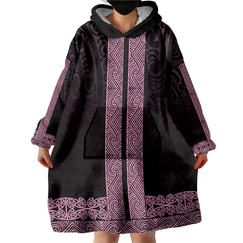 New Zealand Maori Kowhaiwhai Wearable Blanket Hoodie Mawhero Maui and Mangopare LT9 - Polynesian Pride