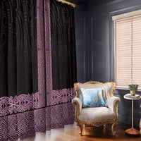 New Zealand Maori Kowhaiwhai Window Curtain Mawhero Maui and Mangopare LT9 - Polynesian Pride