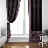 New Zealand Maori Kowhaiwhai Window Curtain Mawhero Maui and Mangopare LT9 - Polynesian Pride