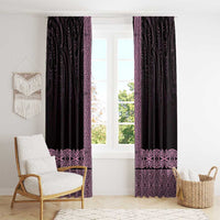 New Zealand Maori Kowhaiwhai Window Curtain Mawhero Maui and Mangopare LT9 - Polynesian Pride