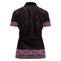 New Zealand Maori Kowhaiwhai Women Polo Shirt Mawhero Maui and Mangopare LT9 - Polynesian Pride