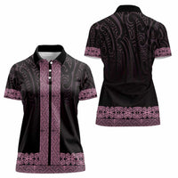 New Zealand Maori Kowhaiwhai Women Polo Shirt Mawhero Maui and Mangopare LT9 - Polynesian Pride