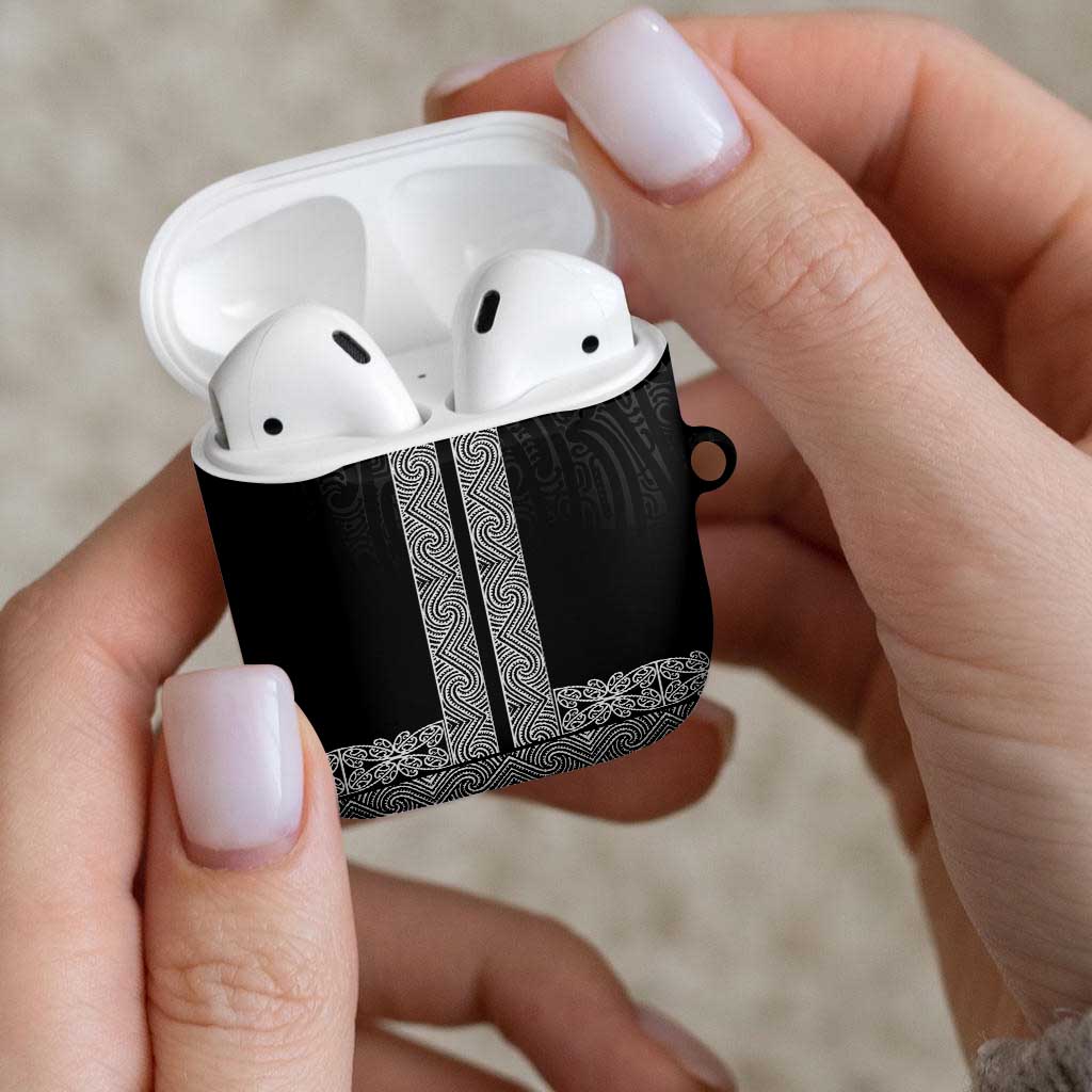 New Zealand Maori Kowhaiwhai AirPods Case Pango Maui and Mangopare LT9 - Polynesian Pride