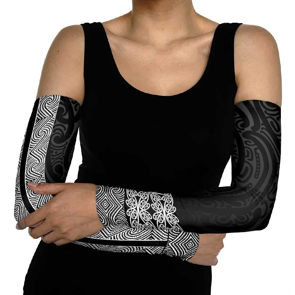 New Zealand Maori Kowhaiwhai Arm Sleeves Pango Maui and Mangopare LT9 - Polynesian Pride