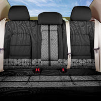 New Zealand Maori Kowhaiwhai Back Car Seat Cover Pango Maui and Mangopare LT9 One Size Black - Polynesian Pride