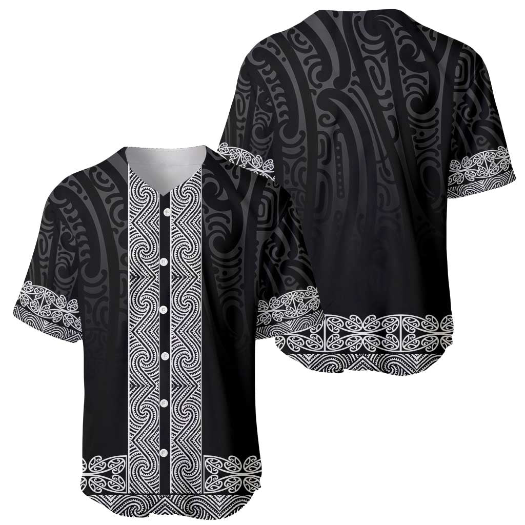 New Zealand Maori Kowhaiwhai Baseball Jersey Pango Maui and Mangopare LT9 - Polynesian Pride
