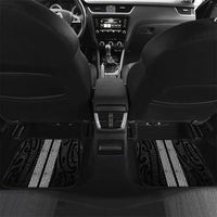 New Zealand Maori Kowhaiwhai Car Mats Pango Maui and Mangopare LT9 Set 2pcs - Back Black - Polynesian Pride