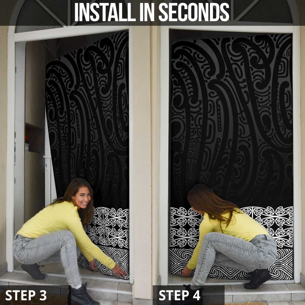 New Zealand Maori Kowhaiwhai Door Cover Pango Maui and Mangopare LT9 - Polynesian Pride