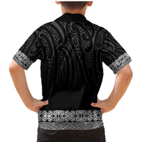 New Zealand Maori Kowhaiwhai Family Matching Mermaid Dress and Hawaiian Shirt Pango Maui and Mangopare LT9 - Polynesian Pride