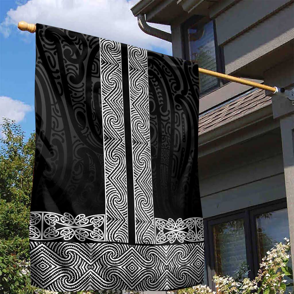 New Zealand Maori Kowhaiwhai Garden Flag Pango Maui and Mangopare LT9 - Polynesian Pride