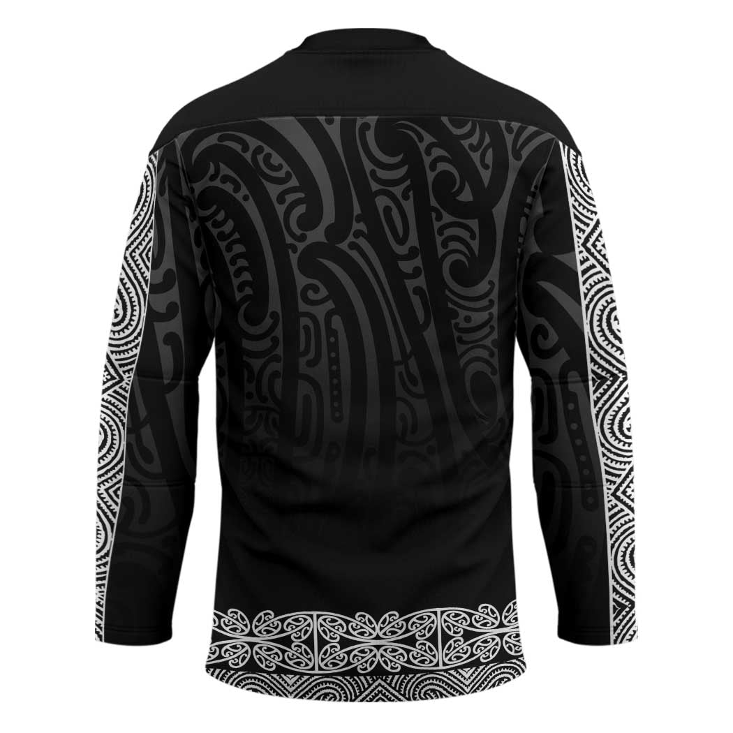 New Zealand Maori Kowhaiwhai Hockey Jersey Pango Maui and Mangopare LT9 - Polynesian Pride
