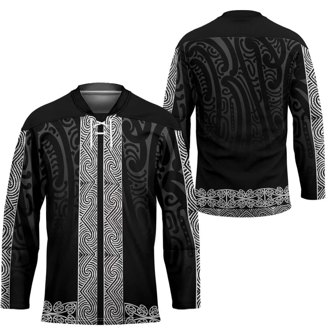 New Zealand Maori Kowhaiwhai Hockey Jersey Pango Maui and Mangopare LT9 - Polynesian Pride