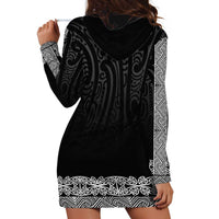 New Zealand Maori Kowhaiwhai Hoodie Dress Pango Maui and Mangopare LT9 - Polynesian Pride
