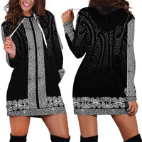 New Zealand Maori Kowhaiwhai Hoodie Dress Pango Maui and Mangopare LT9 - Polynesian Pride