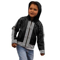 New Zealand Maori Kowhaiwhai Kid Hoodie Pango Maui and Mangopare LT9 - Polynesian Pride