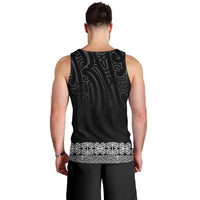 New Zealand Maori Kowhaiwhai Men Tank Top Pango Maui and Mangopare LT9 - Polynesian Pride