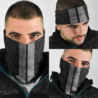 New Zealand Maori Kowhaiwhai Neck Gaiter Pango Maui and Mangopare LT9 - Polynesian Pride