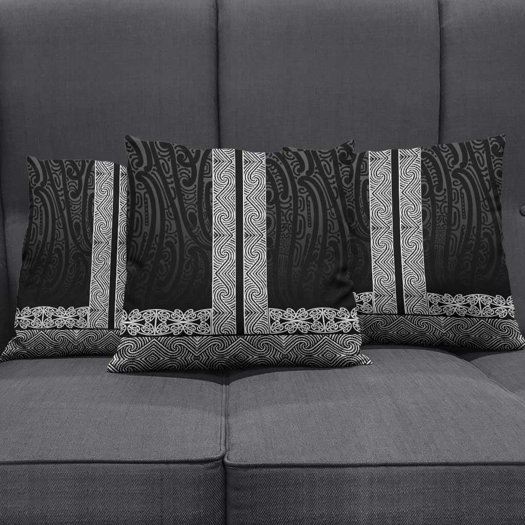 New Zealand Maori Kowhaiwhai Pillow Cover Pango Maui and Mangopare LT9 - Polynesian Pride