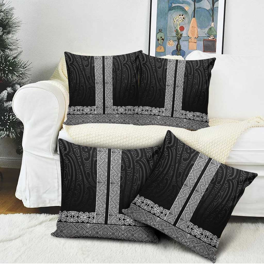 New Zealand Maori Kowhaiwhai Pillow Cover Pango Maui and Mangopare LT9 - Polynesian Pride