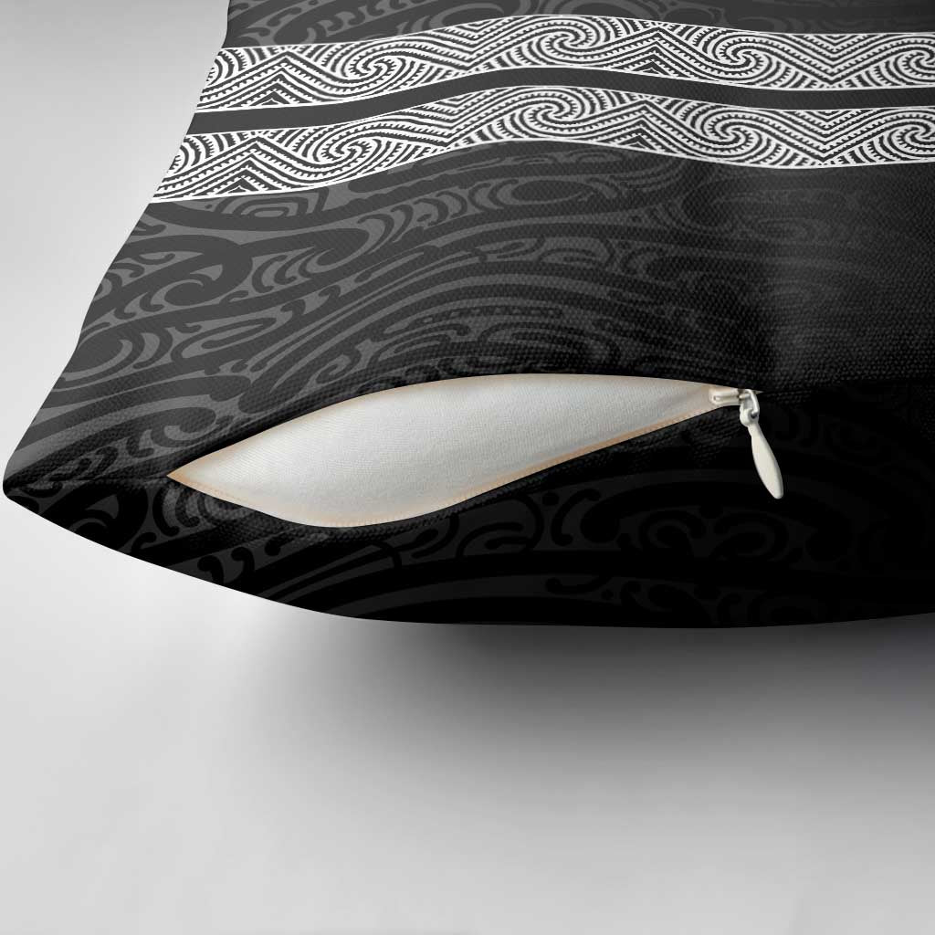 New Zealand Maori Kowhaiwhai Pillow Cover Pango Maui and Mangopare LT9 - Polynesian Pride