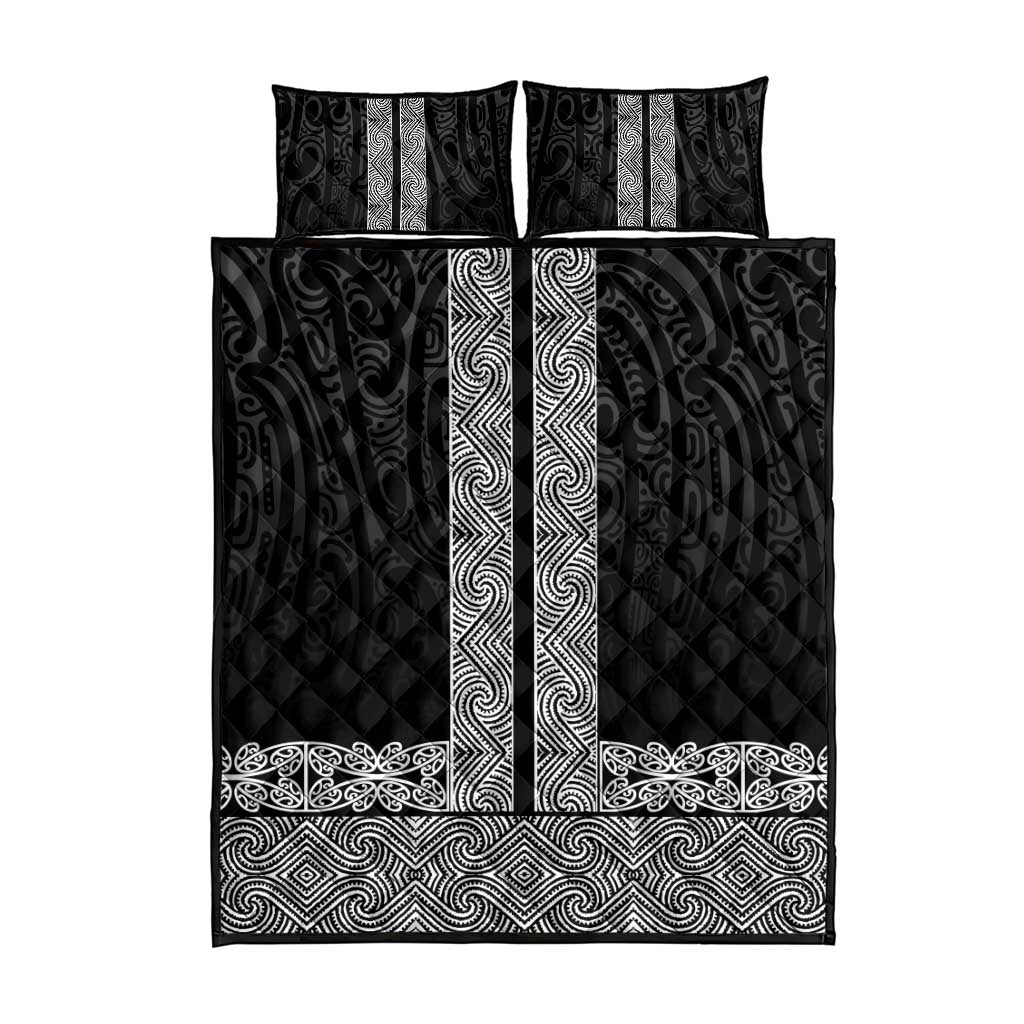 New Zealand Maori Kowhaiwhai Quilt Bed Set Pango Maui and Mangopare LT9 - Polynesian Pride