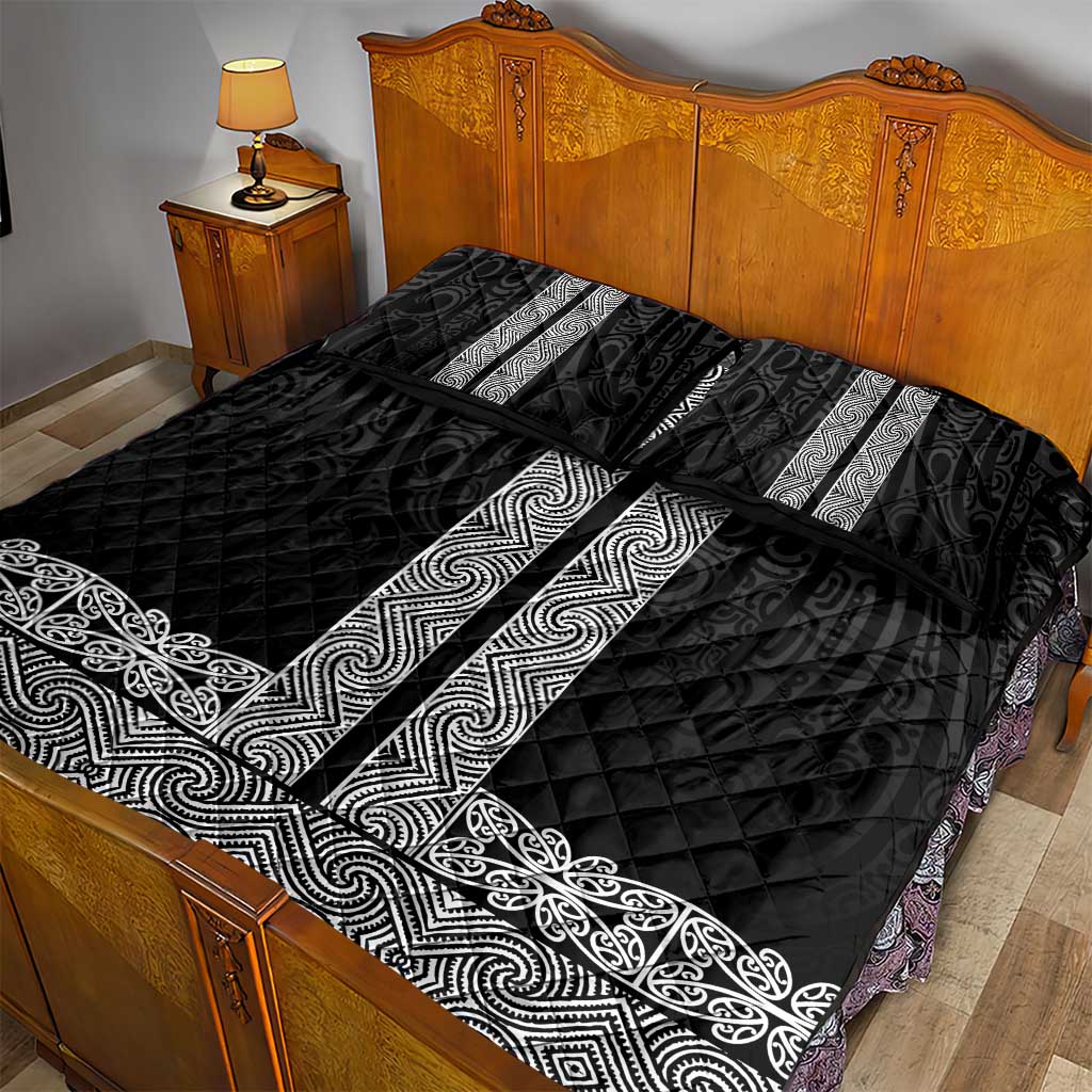 New Zealand Maori Kowhaiwhai Quilt Bed Set Pango Maui and Mangopare LT9 - Polynesian Pride
