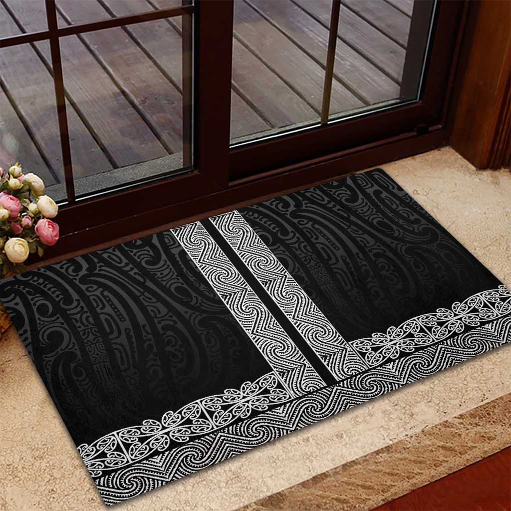 New Zealand Maori Kowhaiwhai Rubber Doormat Pango Maui and Mangopare LT9 - Polynesian Pride