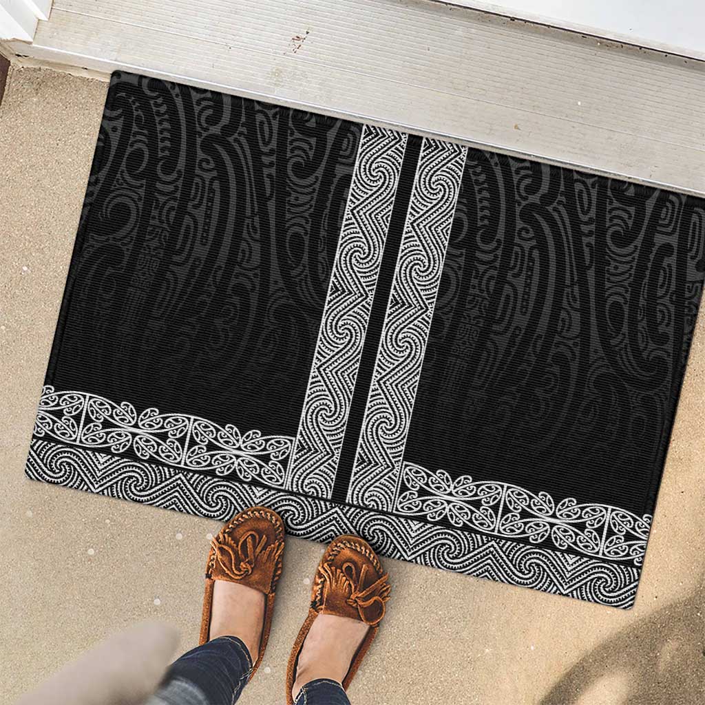 New Zealand Maori Kowhaiwhai Rubber Doormat Pango Maui and Mangopare LT9 - Polynesian Pride