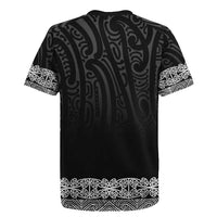 New Zealand Maori Kowhaiwhai Rugby Jersey Pango Maui and Mangopare LT9 - Polynesian Pride