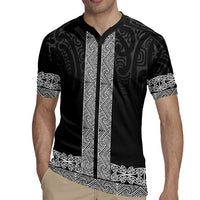New Zealand Maori Kowhaiwhai Rugby Jersey Pango Maui and Mangopare LT9 - Polynesian Pride