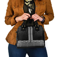 New Zealand Maori Kowhaiwhai Shoulder Handbag Pango Maui and Mangopare LT9 - Polynesian Pride