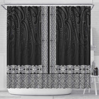 New Zealand Maori Kowhaiwhai Shower Curtain Pango Maui and Mangopare LT9 - Polynesian Pride