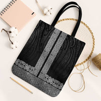 New Zealand Maori Kowhaiwhai Tote Bag Pango Maui and Mangopare LT9 Black Strap One Size Black - Polynesian Pride