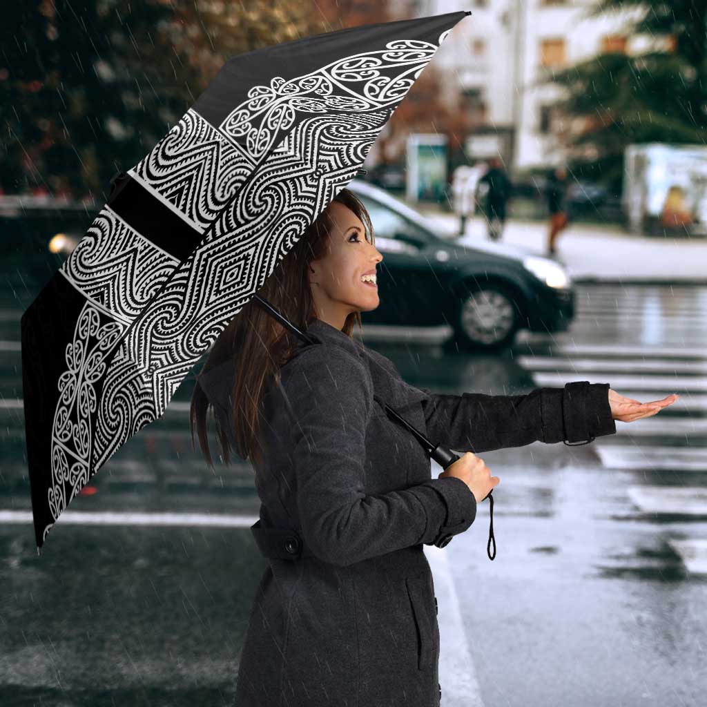 New Zealand Maori Kowhaiwhai Umbrella Pango Maui and Mangopare LT9 - Polynesian Pride