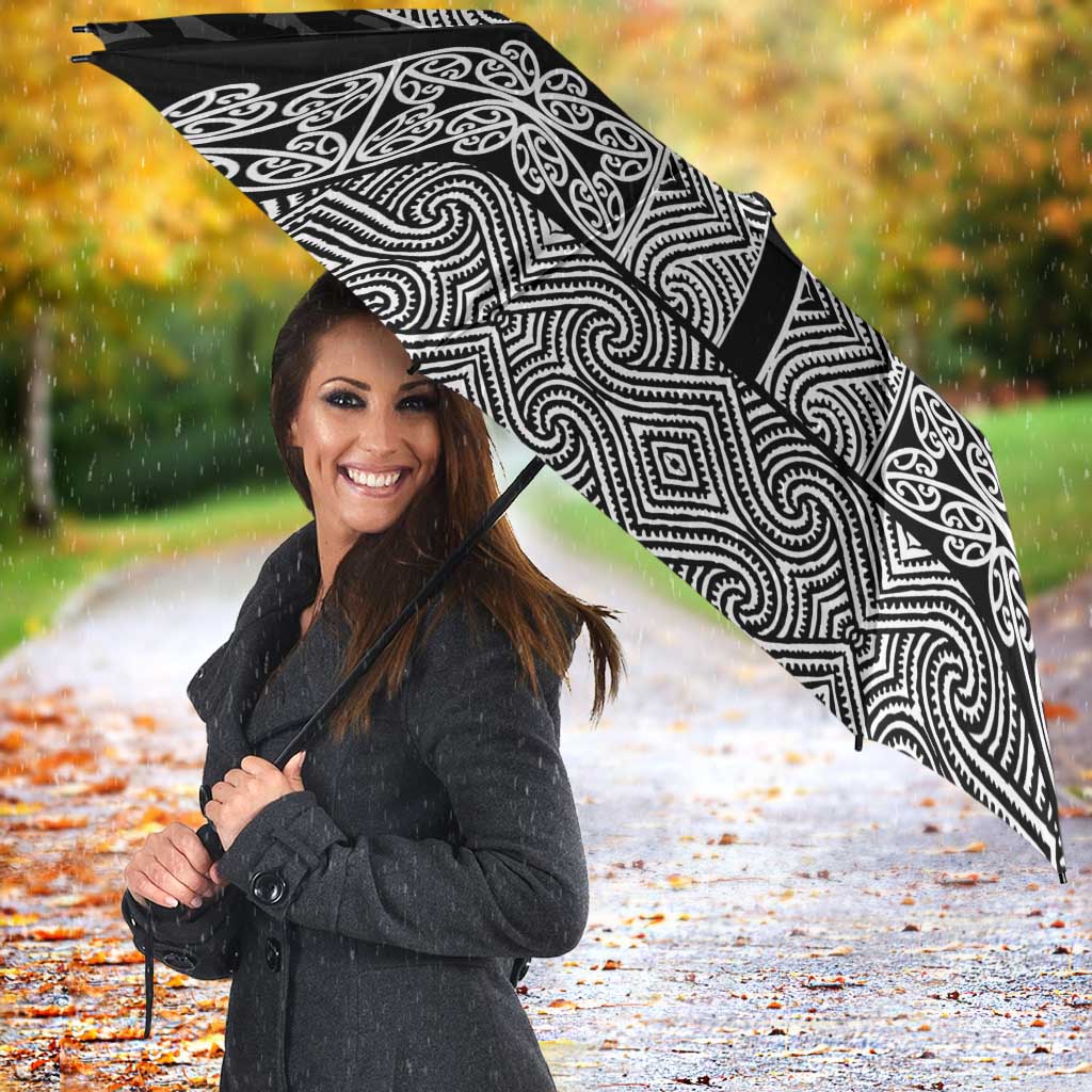 New Zealand Maori Kowhaiwhai Umbrella Pango Maui and Mangopare LT9 - Polynesian Pride