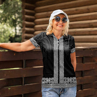 New Zealand Maori Kowhaiwhai Women Polo Shirt Pango Maui and Mangopare LT9 - Polynesian Pride