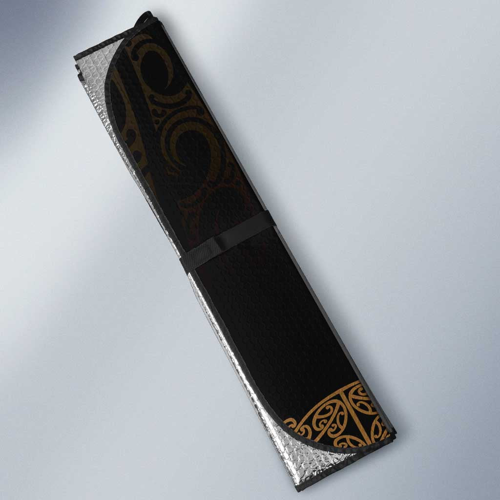 New Zealand Maori Kowhaiwhai Auto Sun Shade Parauri Maui and Mangopare LT9 - Polynesian Pride
