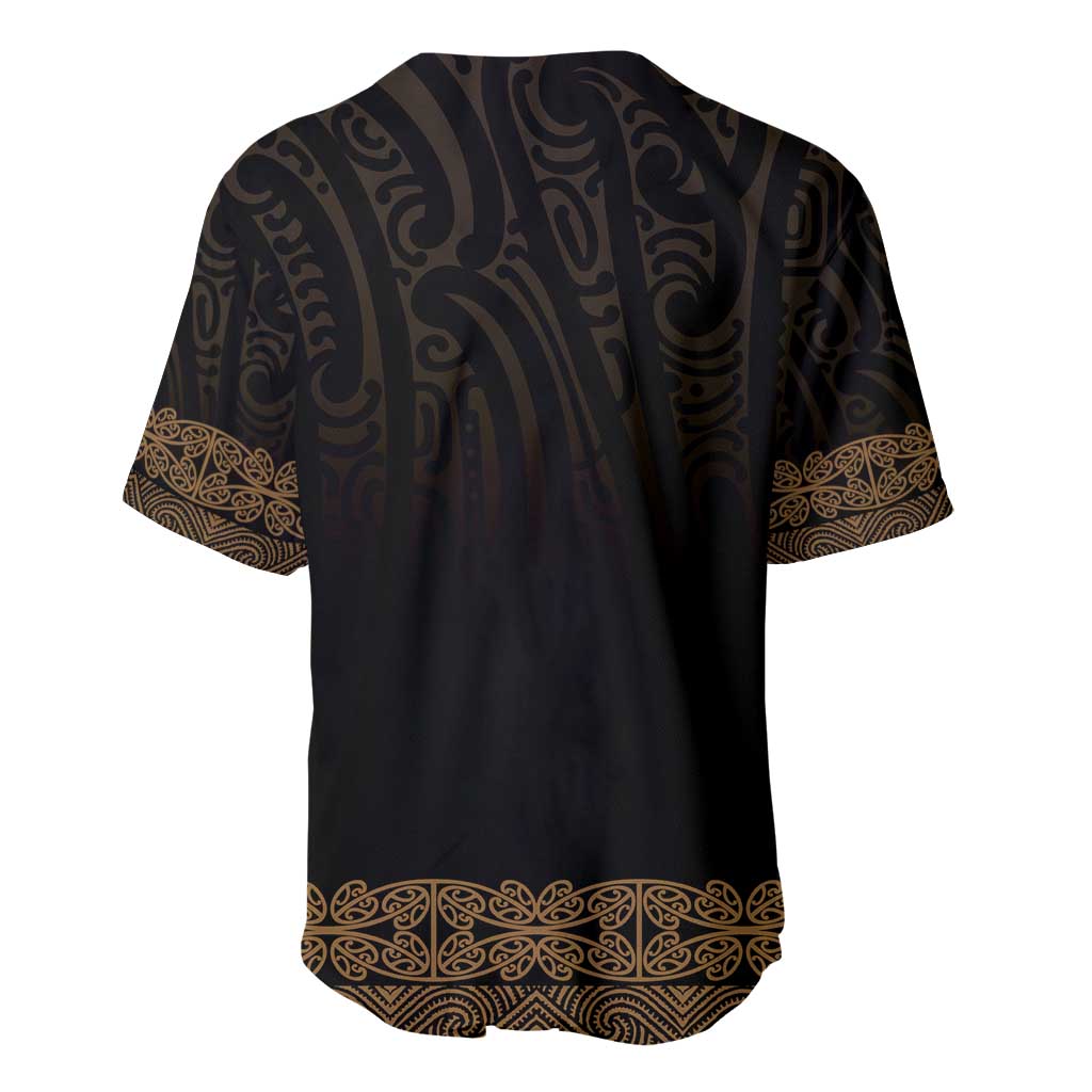 New Zealand Maori Kowhaiwhai Baseball Jersey Parauri Maui and Mangopare LT9 - Polynesian Pride