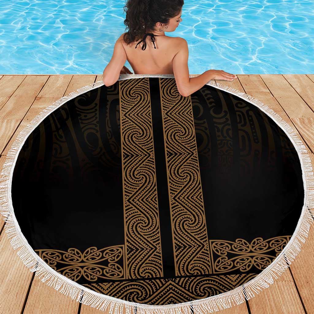New Zealand Maori Kowhaiwhai Beach Blanket Parauri Maui and Mangopare LT9 - Polynesian Pride