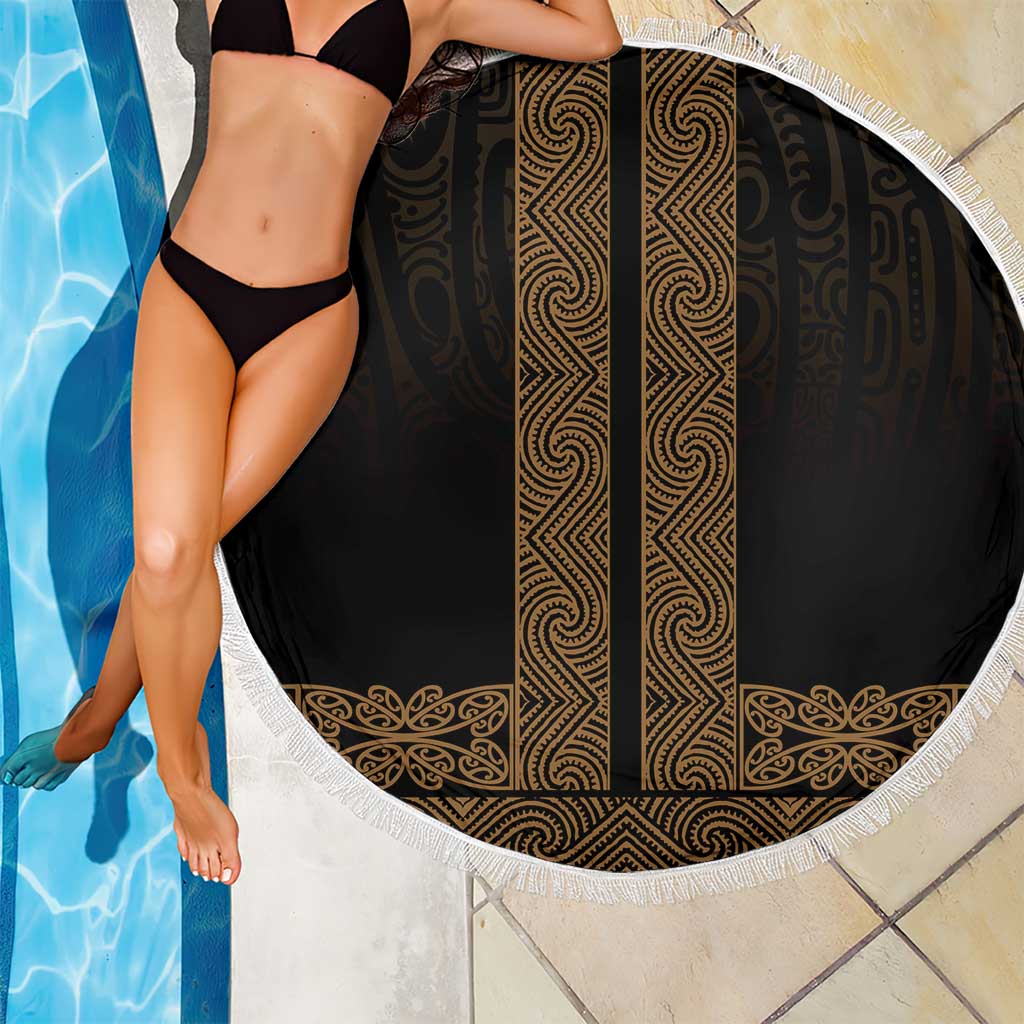 New Zealand Maori Kowhaiwhai Beach Blanket Parauri Maui and Mangopare LT9 - Polynesian Pride