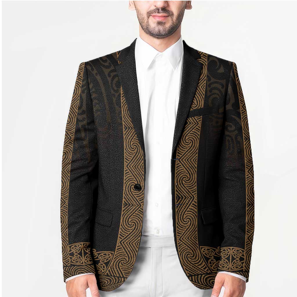 New Zealand Maori Kowhaiwhai Blazer Parauri Maui and Mangopare LT9 - Polynesian Pride