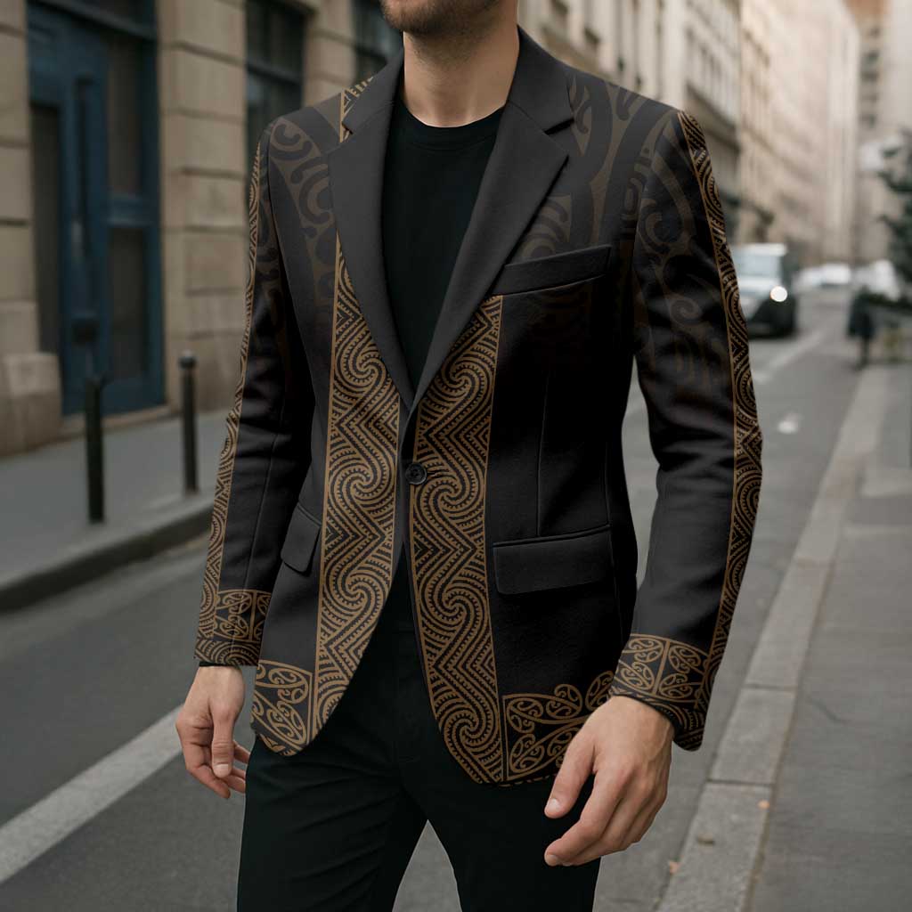 New Zealand Maori Kowhaiwhai Blazer Parauri Maui and Mangopare LT9 - Polynesian Pride